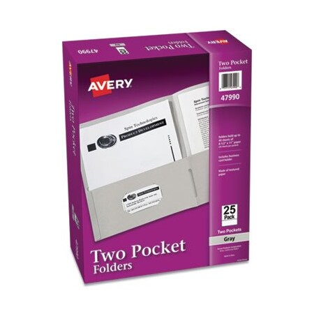 Avery Dennison PORTFOLIO, 2 PCKT 25, GY 47990